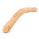 B YOURS 18INCH DOUBLE DILDO BEIGE - 4