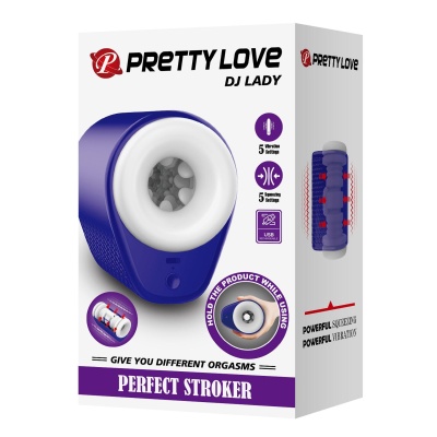 Masturbator Dj Lady z technologią ściskania i wibracji - 1 2