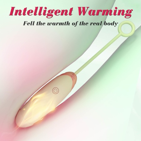 Vibrating Silicone Love EGG USB 7 vibration and thrust functions / Remote control Green - 3