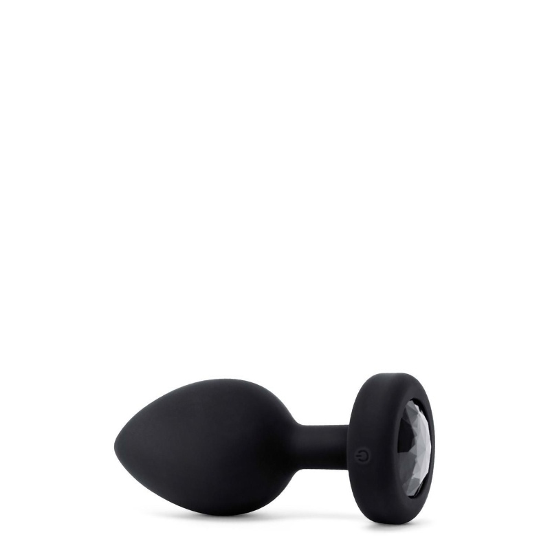 Korek analny wibrujący Jewel Plug XXL z pilotem - bezszwowy silikon medyczny, wkładka 9,85 cm, średnica 5 cm - 5