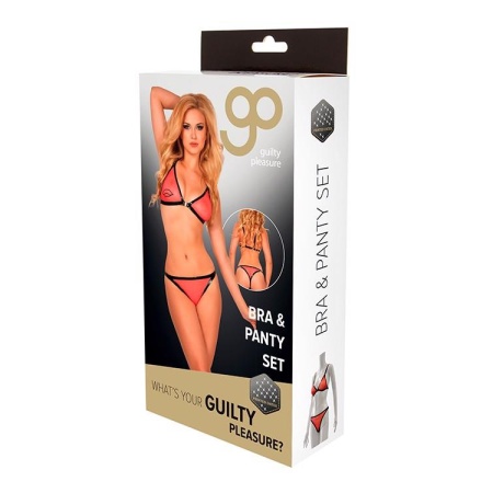 GP PRINTED BRA & PANTY SET, M - 1