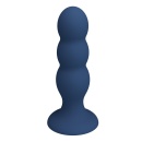 Korek analny Metal & Liquid Silicone z 3 metalowymi kulkami, 15 cm - 3