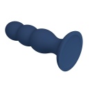 Korek analny Metal & Liquid Silicone z 3 metalowymi kulkami, 15 cm - 4