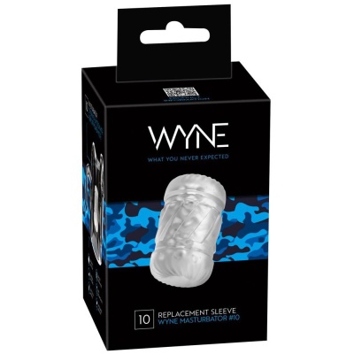 Wymienna wkładka WYNE Sleeve No. 10 - segmentowana, elastyczna struktura stymulująca z TPE, dł. 11,5 cm, śr. wewn. 2 cm - 1