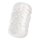 Wymienna wkładka WYNE Sleeve No. 10 - segmentowana, elastyczna struktura stymulująca z TPE, dł. 11,5 cm, śr. wewn. 2 cm - 2