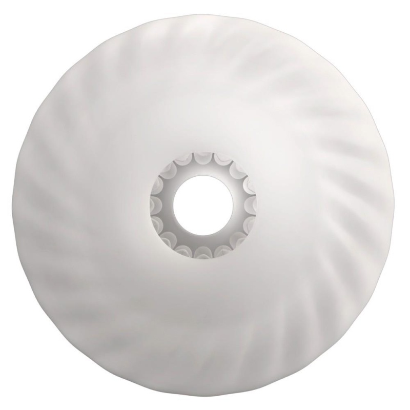Wymienna wkładka WYNE Sleeve No. 10 - segmentowana, elastyczna struktura stymulująca z TPE, dł. 11,5 cm, śr. wewn. 2 cm - 4