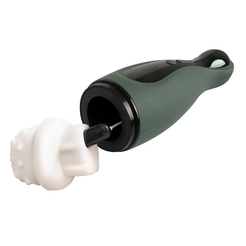 Masturbator Rebel 2 Functions – ssanie i wibracje, wbudowany akumulator USB, długość 25,8 cm, głębokość 14 cm - 9