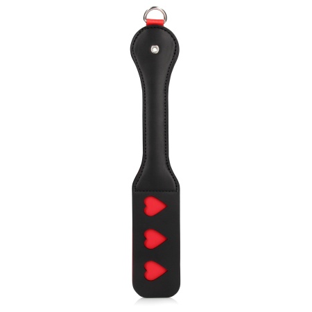 Hearts Paddle with Metal Anal Plug - 5