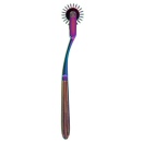 Radełko Wartenberga Rainbow Single Pinwheel - metalowe kółko 3 cm z igłami 6 mm, długość całkowita 18,5 cm - 3
