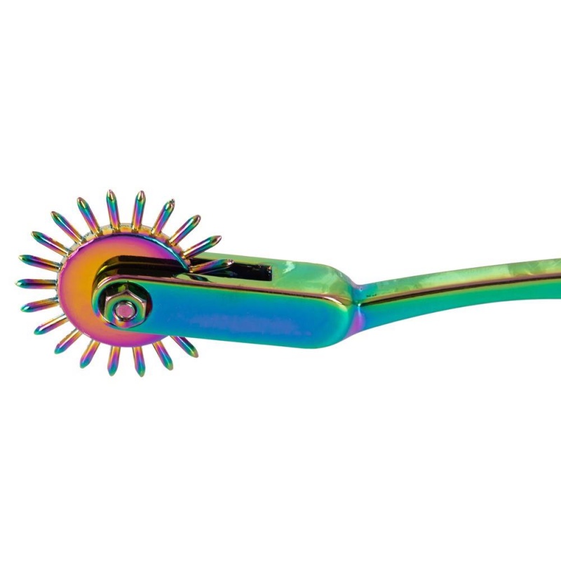Radełko Wartenberga Rainbow Single Pinwheel - metalowe kółko 3 cm z igłami 6 mm, długość całkowita 18,5 cm - 6