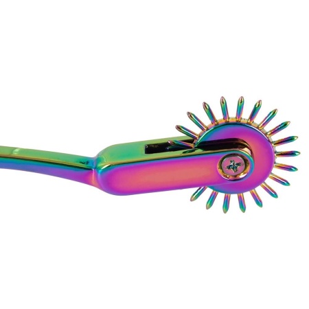 Radełko Wartenberga Rainbow Single Pinwheel - metalowe kółko 3 cm z igłami 6 mm, długość całkowita 18,5 cm - 7