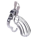 Klatka na penisa Stainless Steel Penis Cage 2 ze stali nierdzewnej z mechanizmem blokady na kłódkę - 6