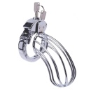 Klatka na penisa Stainless Steel Penis Cage 2 ze stali nierdzewnej z mechanizmem blokady na kłódkę - 7