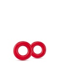 Pierścienie erekcyjne Stay Hard Donut Rings Red - zestaw 2 szt. z elastomeru TPE, średnica wewnętrzna 1,7 cm - 2