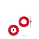 Pierścienie erekcyjne Stay Hard Donut Rings Red - zestaw 2 szt. z elastomeru TPE, średnica wewnętrzna 1,7 cm - 4