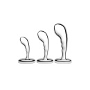 Zestaw do Stymulacji Prostaty b-Vibe Stainless Steel P-Spot - 3 Wtyczki Analne ze Stali Nierdzewnej, 6,9-11,55 cm - 2