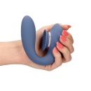 Twitch 3 - Rechargeable Vibrator & Suction - Silicone - 10 Speed - Blue/Grey - 7