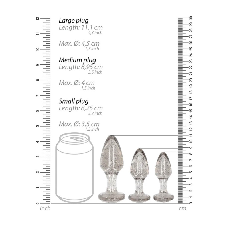Acrylic Butt Plug Set - 5