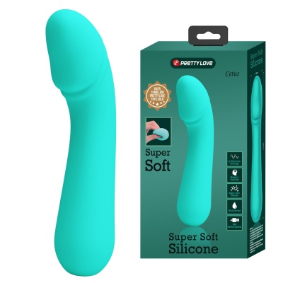 Wibrator Cetus Green z 12 funkcjami - silikon medyczny, 21 cm - 1 2