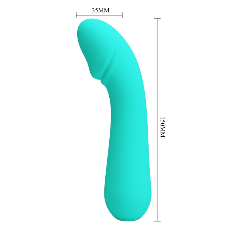 Wibrator Cetus Green z 12 funkcjami - silikon medyczny, 21 cm - 11