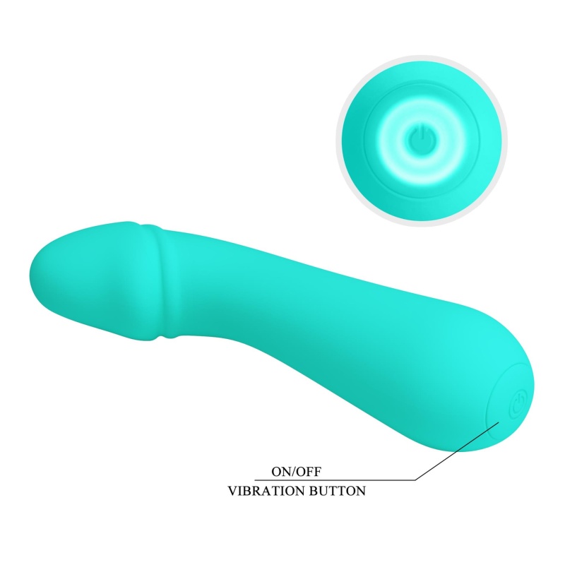 Wibrator Cetus Green z 12 funkcjami - silikon medyczny, 21 cm - 12