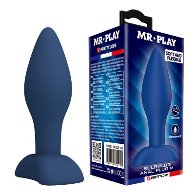 Korek analny MR. Play Bulb M o stożkowym profilu, 9 cm - 1