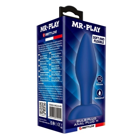 Korek analny MR. Play Bulb M o stożkowym profilu, 9 cm - 8