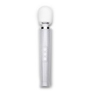 Wibrator typu różdżka Le Wand All That Glimmers Set White - elastyczne połączenie głowicy, 10 prędkości, długość 25,4 cm, średni - 3