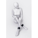 Anonymo handcuffs, PU leather, black, 26.5 cm - 3