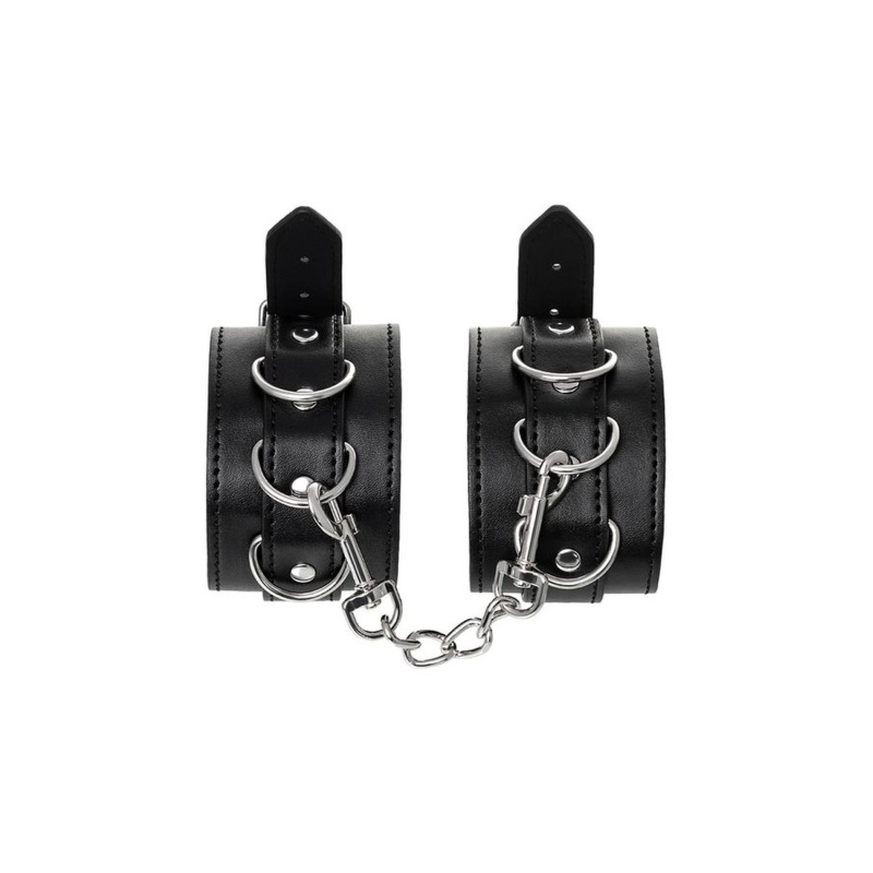 Anonymo handcuffs, PU leather, black, 26.5 cm - 4