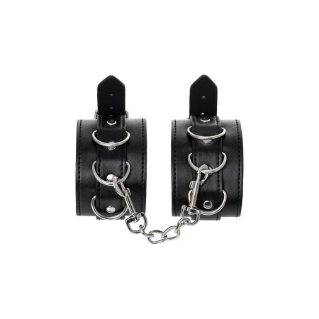 Anonymo handcuffs, PU leather, black, 26.5 cm - 4