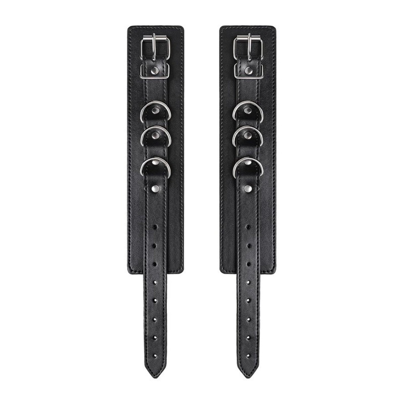 Anonymo handcuffs, PU leather, black, 26.5 cm - 5