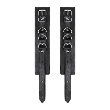 Anonymo handcuffs, PU leather, black, 26.5 cm - 5