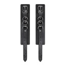 Anonymo handcuffs, PU leather, black, 26.5 cm - 5
