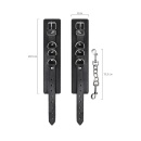 Anonymo handcuffs, PU leather, black, 26.5 cm - 6