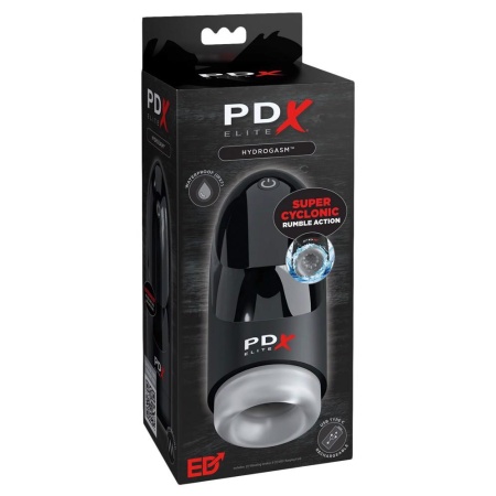 Masturbator Hydrogasm – silnik rotacyjno-wibracyjny, 3 prędkości, wodoodporny, 20 cm - 1