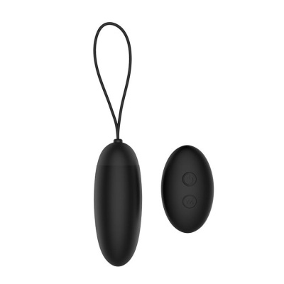 PLEASURE EGGS REMOTE DUSKY PLEASER BLACK - 1 2
