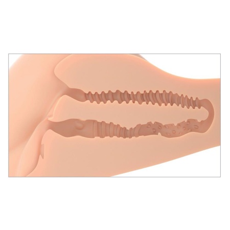 Masturbator w formie torsu 360° Banger Light TPE z kanałami pochwy i odbytu, 4,9 kg, 22,4 × 32,5 × 17,8 cm - 8