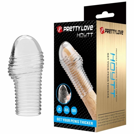 Nakładka na penisa Hoytt przezroczysta, elastyczna, 16 cm - 1