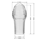 Nakładka na penisa Hoytt przezroczysta, elastyczna, 16 cm - 7