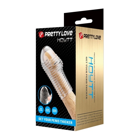Nakładka na penisa Hoytt przezroczysta, elastyczna, 16 cm - 8