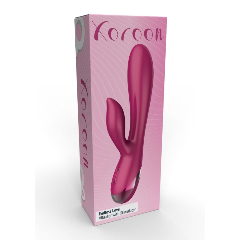Wibrator Endless Love z podwójną stymulacją punktu G i łechtaczki – 19 cm - 2