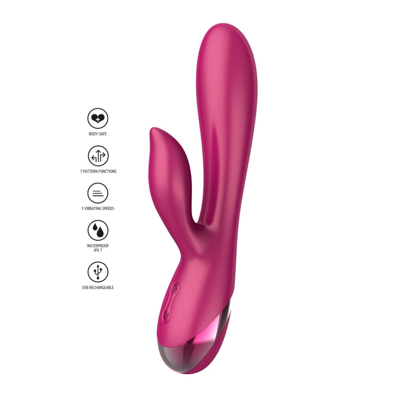 Wibrator Endless Love z podwójną stymulacją punktu G i łechtaczki – 19 cm - 20