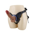 Zestaw strap-on Wells 16 cm: silikonowe dildo z systemem push-and-play - 3