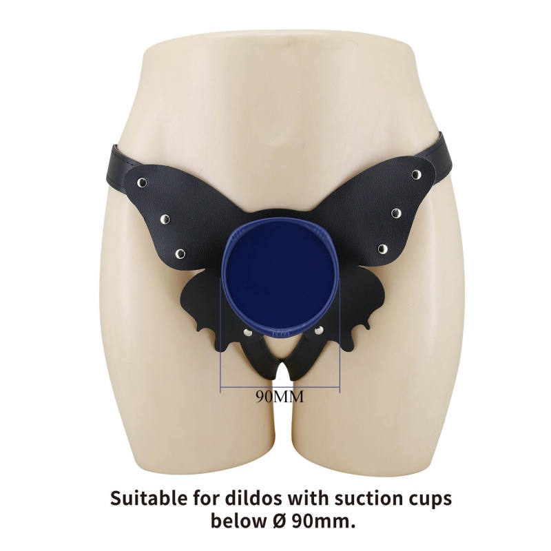Zestaw strap-on Wells 16 cm: silikonowe dildo z systemem push-and-play - 5