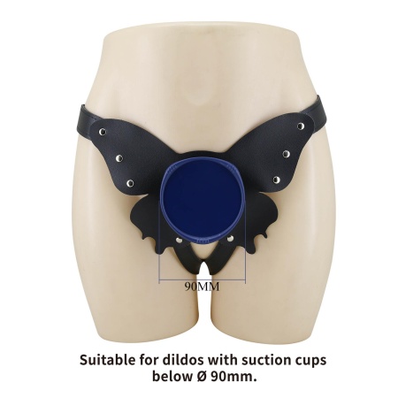 Zestaw strap-on Wells 16 cm: silikonowe dildo z systemem push-and-play - 5