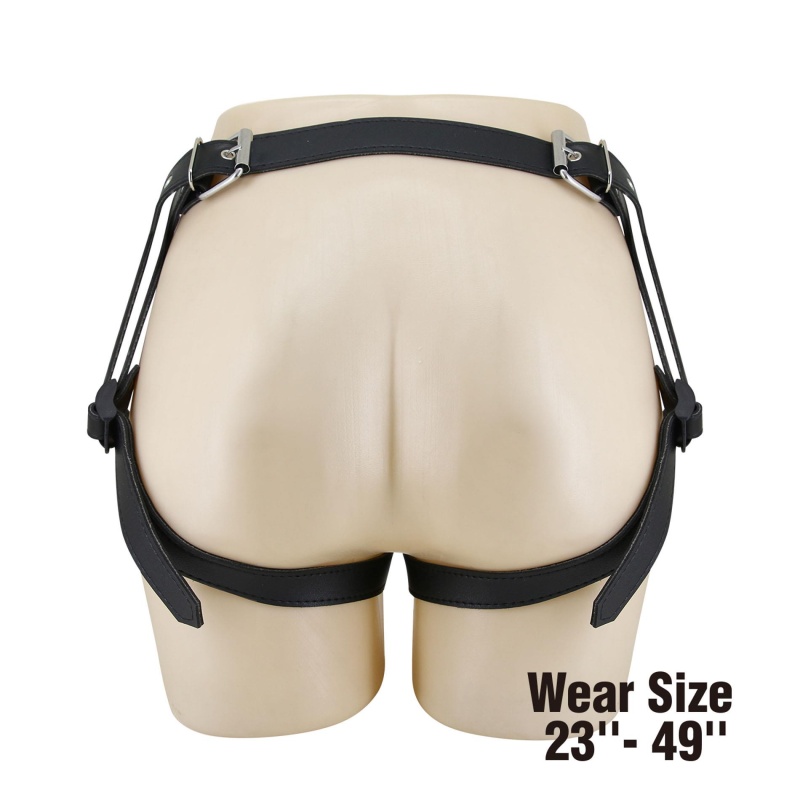 Zestaw strap-on Wells 16 cm: silikonowe dildo z systemem push-and-play - 6