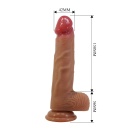 Zestaw strap-on Wells 16 cm: silikonowe dildo z systemem push-and-play - 10
