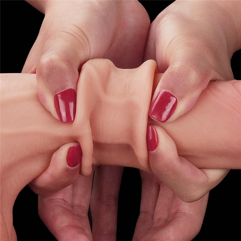 Sliding Skin Dual Layer Dong 21,6 cm z jądrami - 7