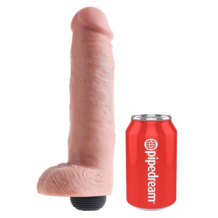 Dildo Squirting 10″ z Jądrami – Realistyczna Anatomia Prącia, Manualna Kula Pompy, 25 cm - 2